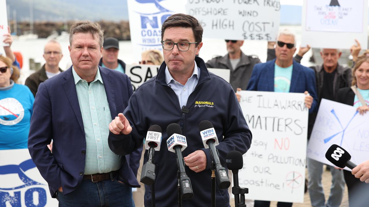 Nationals leader David Littleproud pictured at a press conference in Wollongong. Picture: Rohan Kelly