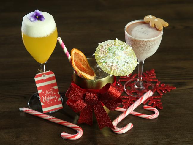 How good do these festive cocktails look? Picture: Tim Hunter