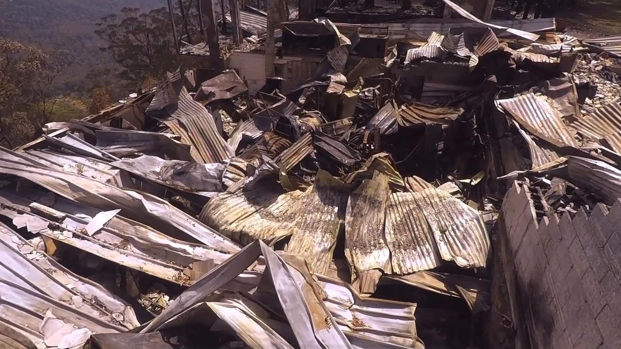 The fires caused severe damage to parts of the Binna Burra Lodge’s Sky Lodges. Picture: Supplied