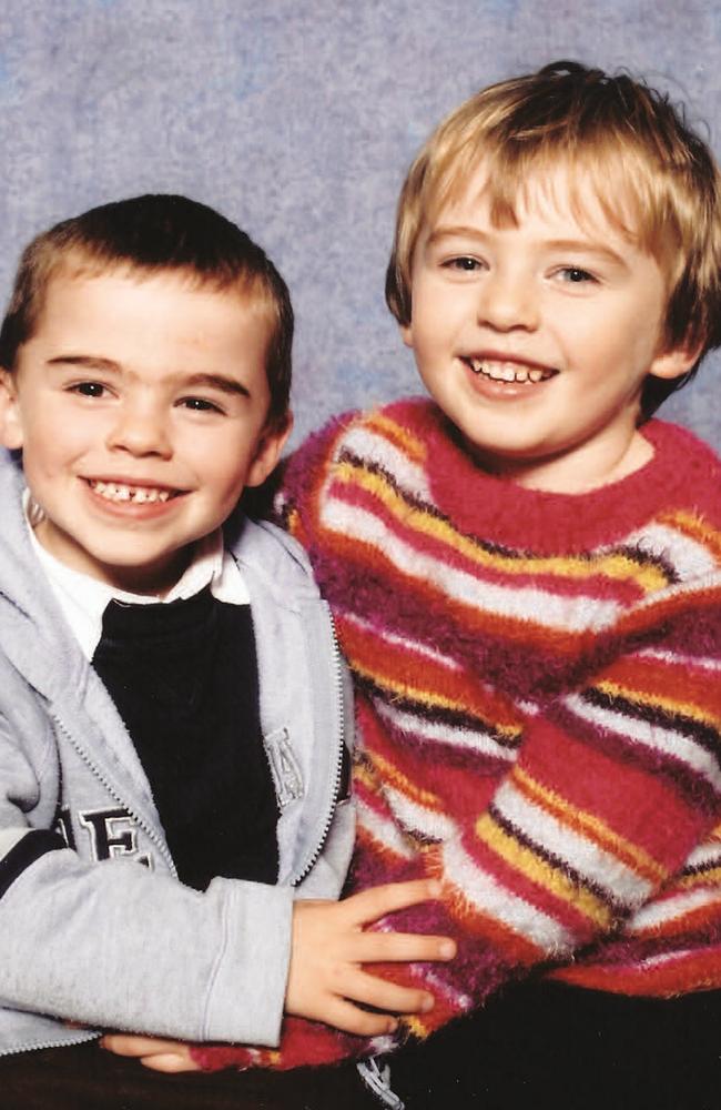 Georgie Stone and her twin brother Harry as children. Georgie was the youngest person in Australia to start puberty blocking treatment, to change sex, at age 10. Picture: Supplied