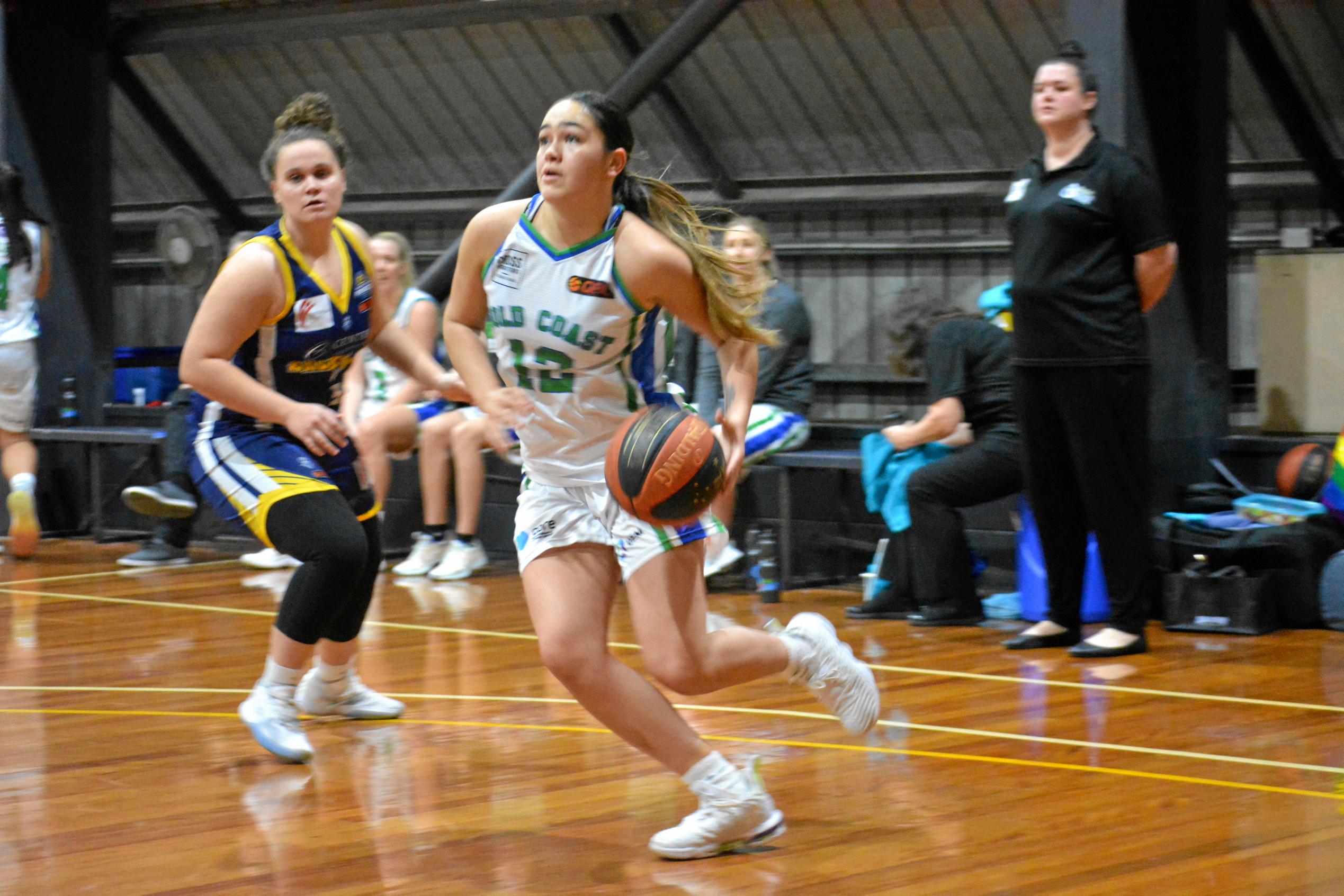 Nyah Morris was solid with nine points. Picture: Nick Kossatch GLA040819QBL