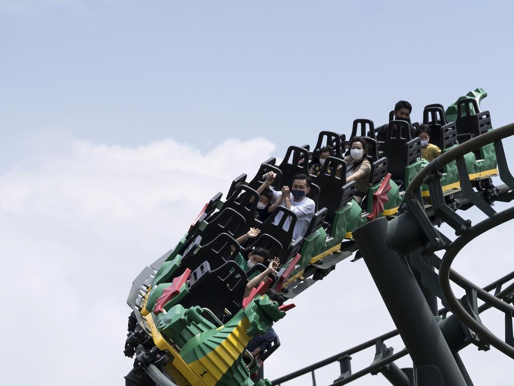 Reopened Theme Parks Ban Screaming on Roller Coasters. Riders Are
