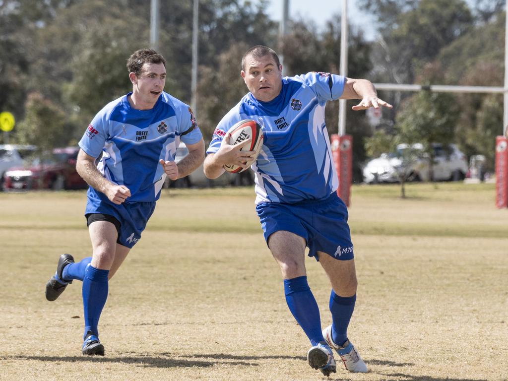 Brett Forte Super 10s Memorial Rugby Challenge. QPS vs The Army. Saturday, August 14, 2021. Picture: Nev Madsen.