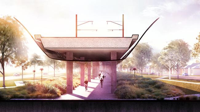 The anti-skyrail group welcomes beautification works around the controversial rail.