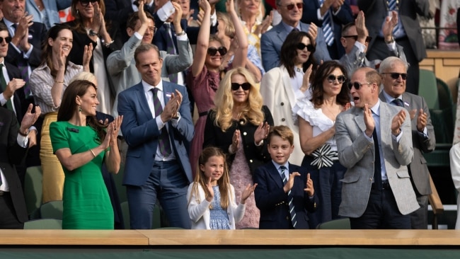 Prince George and Princess Charlotte on the edge of their royal seats ...