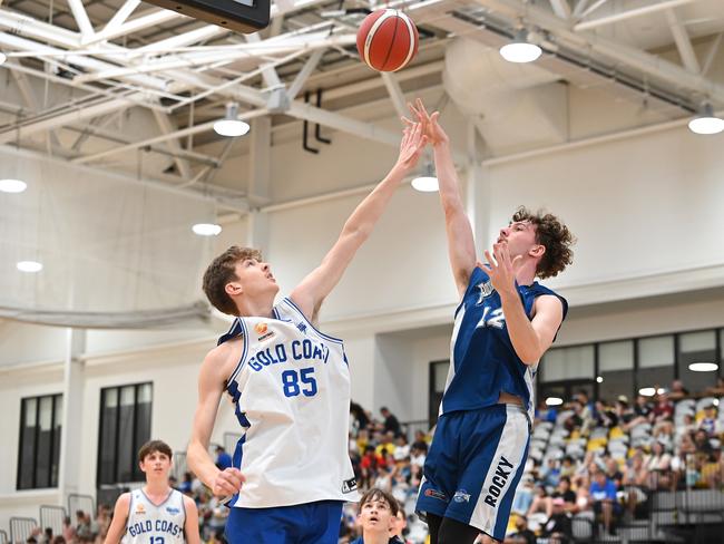 Gold Coast V Rockhamton Div 1 Basketball QLD U18 State Championships 2024 grand finals - BRONZE MEDAL. Sunday January 14, 2024. Picture, John Gass