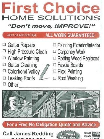 Police say this flyer is being circulated by dodgy tradies.
