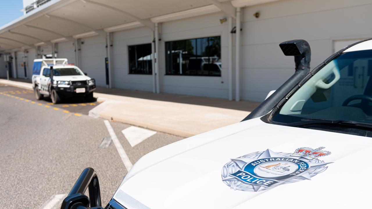 On Sunday, NT and Australia Federal Police confirmed that the 68-year-old taken into ‘protective custody’ by Australian Federal Police at Darwin airport around 1pm, Friday May 30. Picture: Che Chorley