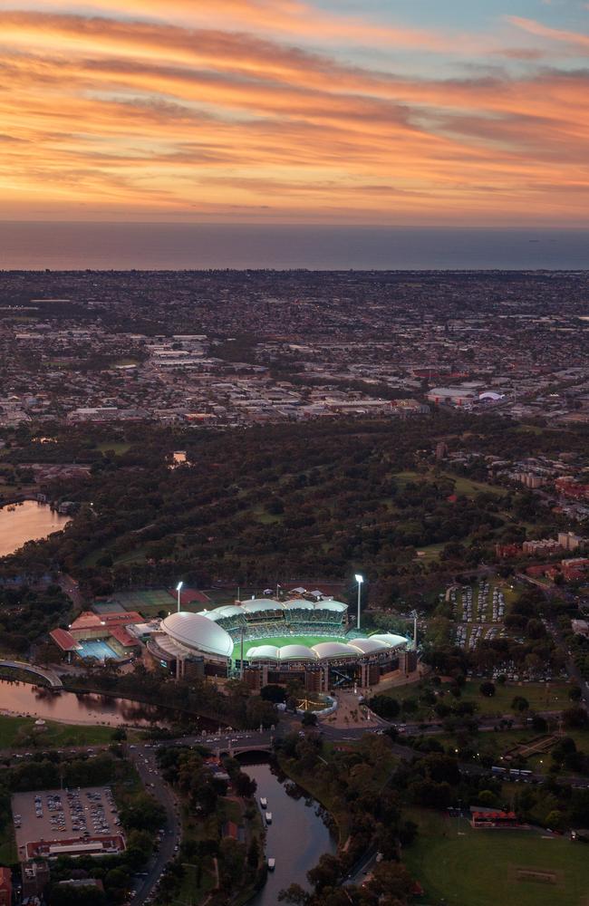 There are five venues that can rotate the Grand Final between them, including Adelaide Oval. Picture: Matt Turner