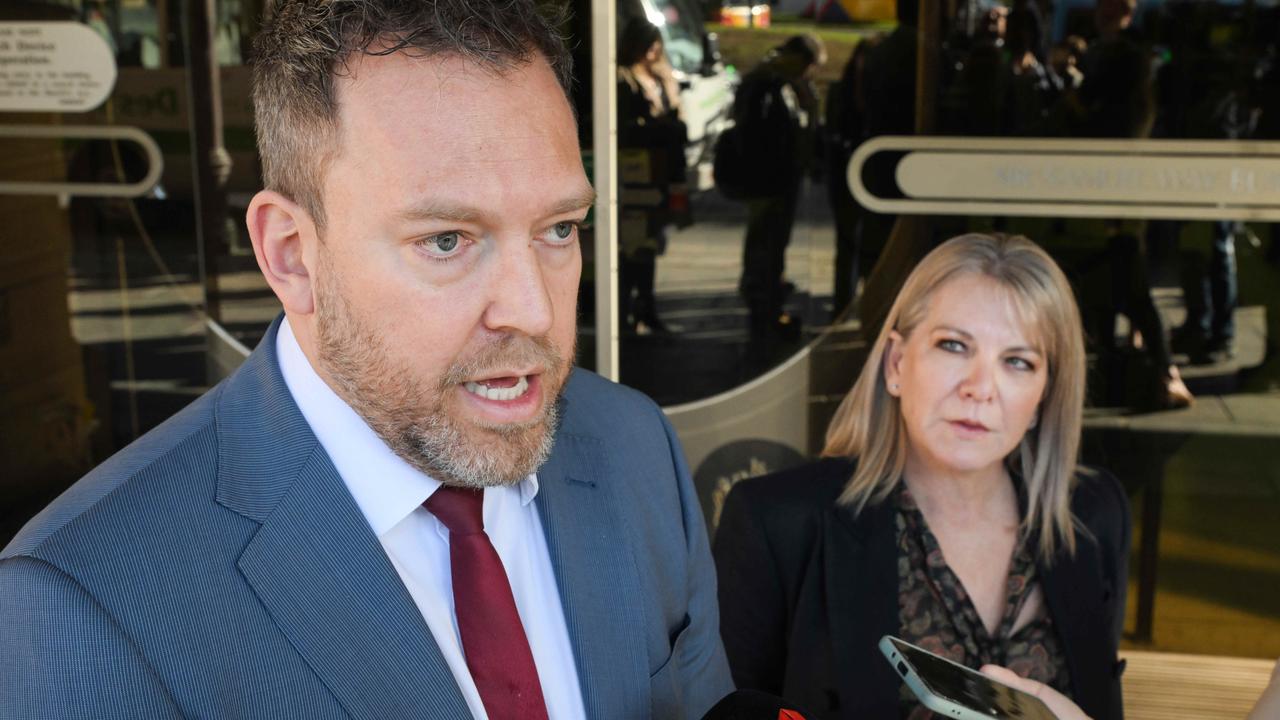 Paulene Porter, right, with her lawyer Andrew Carpenter outside court last month. Picture: NCA NewsWire / Brenton Edwards