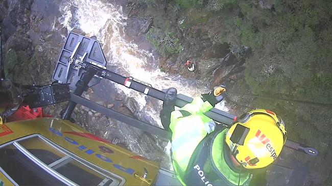 A man has been rescued in Tasmania's north after spending the night on Wilmot River. Picture Supplied: Tasmania Police