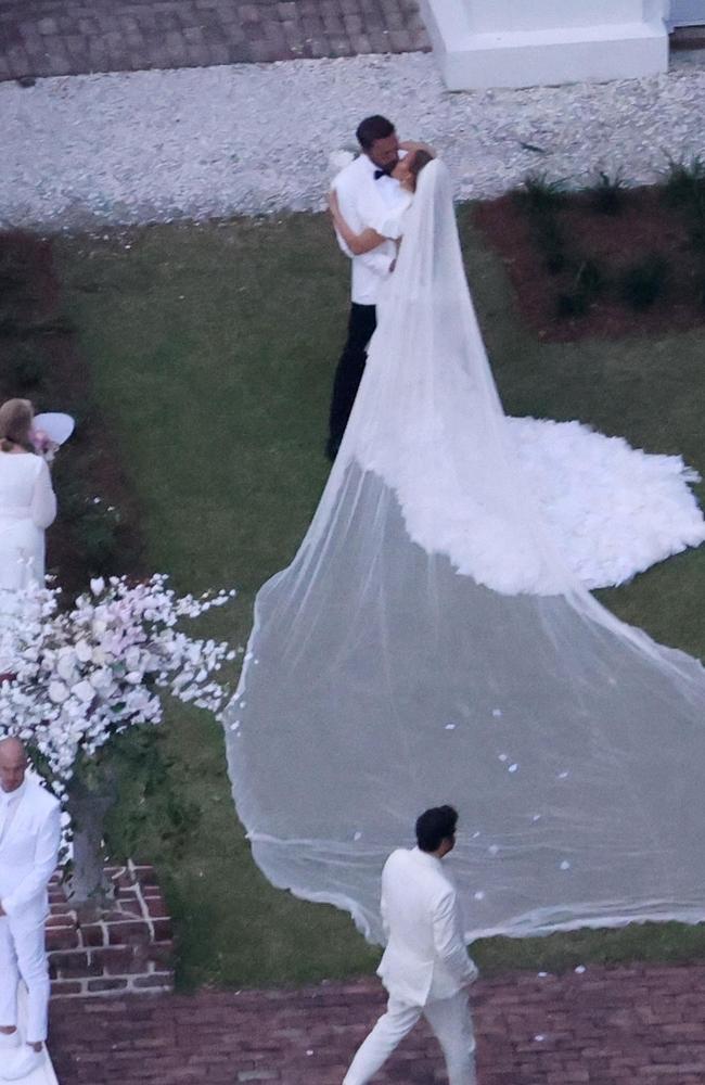 Jennifer Lopez Was Spotted Wearing an Extravagant Wedding Dress