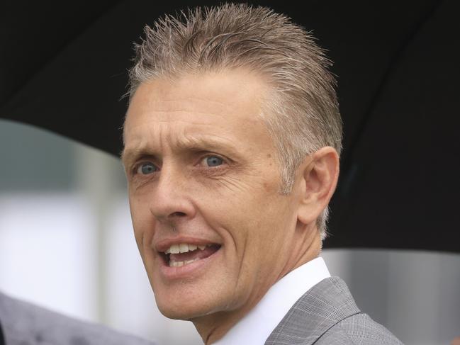 SYDNEY, AUSTRALIA - DECEMBER 19: Mark Newnham looks on after winning race 4 the SchembraeÃ¢â¬â¢s @Blueberry Hills Handicap with Gone Bye during Sydney Racing at Royal Randwick Racecourse on December 19, 2020 in Sydney, Australia. (Photo by Mark Evans/Getty Images)