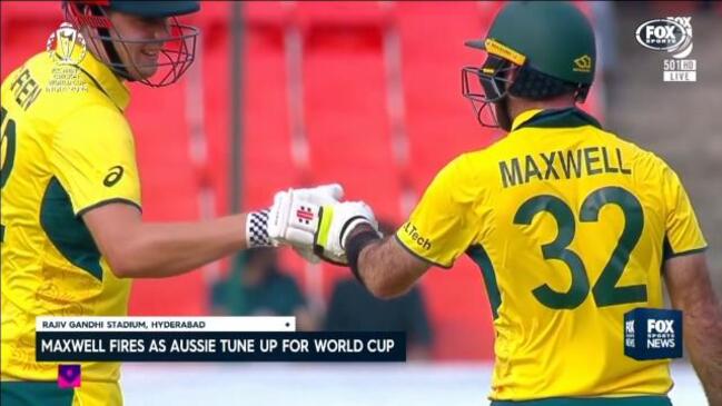 Maxwell fires as Aussies tune up for World Cup