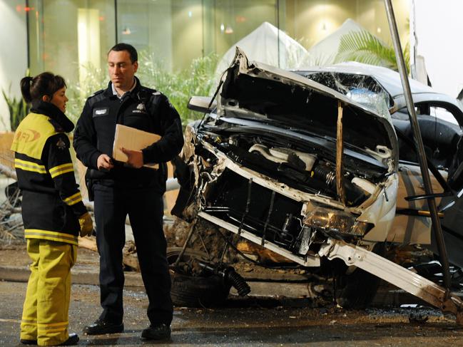 The devastation after the 2008 incident in Southbank. Picture: Jon Hargest