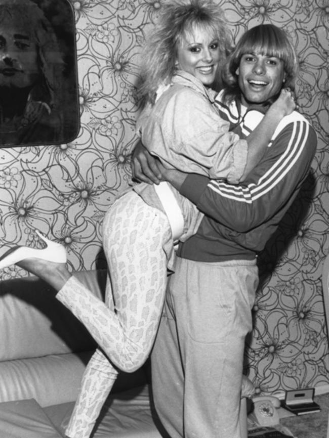 Then Sydney Swans VFL player Warwick Capper and girlfriend Joanne Norris in 1987.