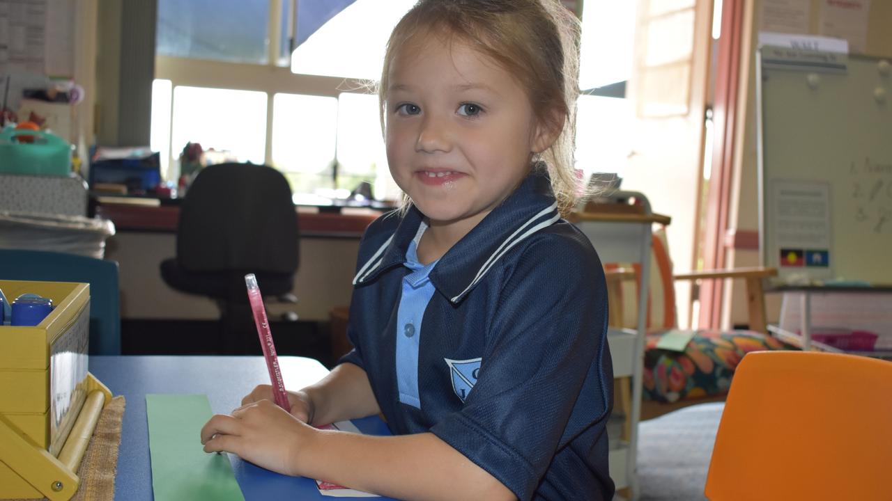 The first day of school for preps at Ipswich Junior Grammar’s School on Monday, February 7, 2022. Picture: Peta McEachern