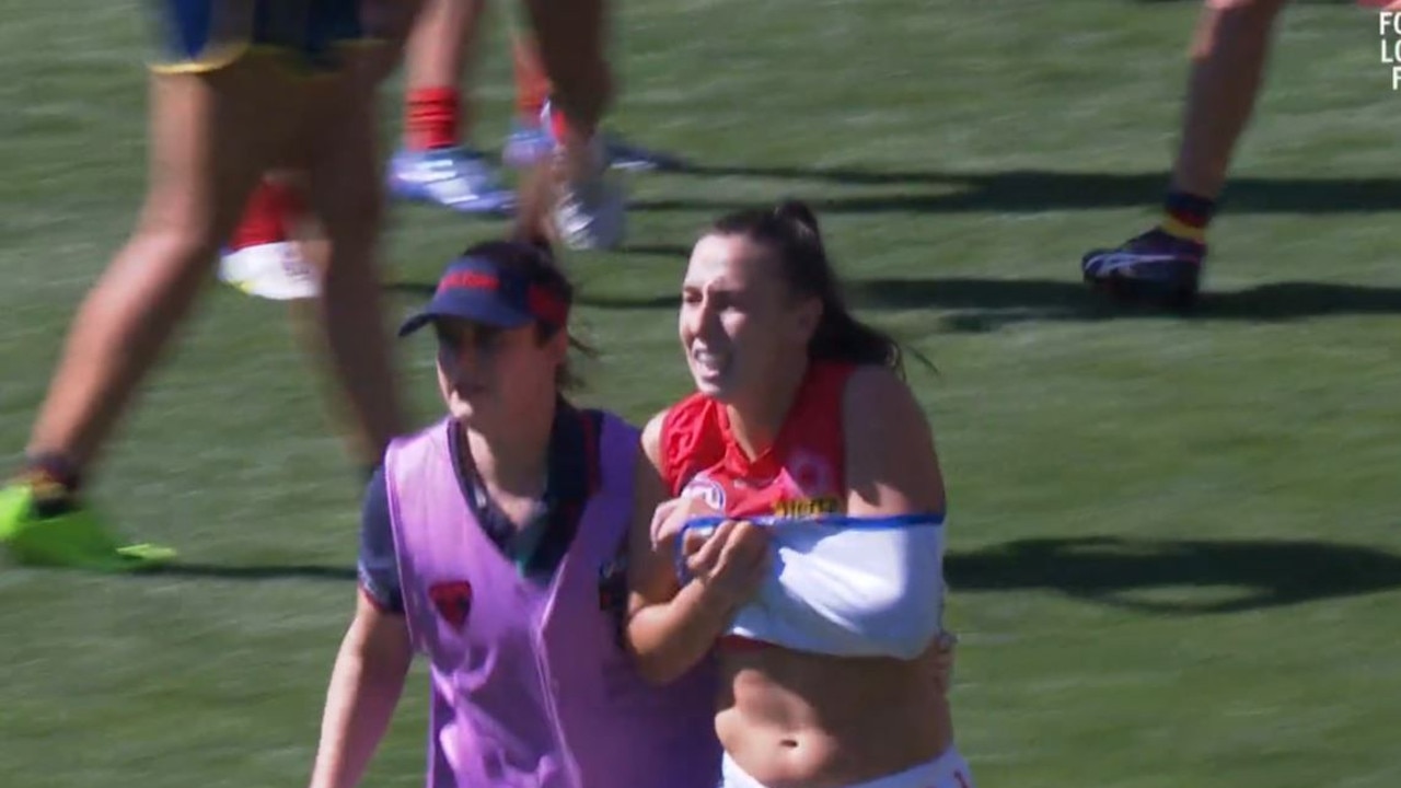 Sheriff broken wrist AFLW GF