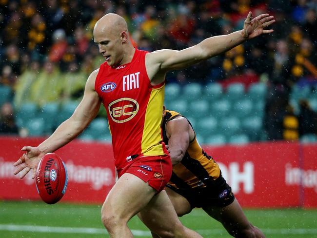 More votes? Gold Coast’s Gary Ablett was outstanding against Hawthorn. Picture: Colleen Petch