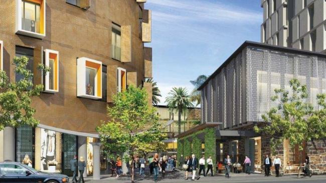 An artist’s impression of the O'Connell St frontage, as part of the $200m development.