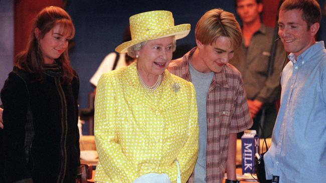 Queen Elizabeth II even visited the set of Round the Twist in 2000 — sadly after Walker’s time on the show. Picture: Mark Smith.