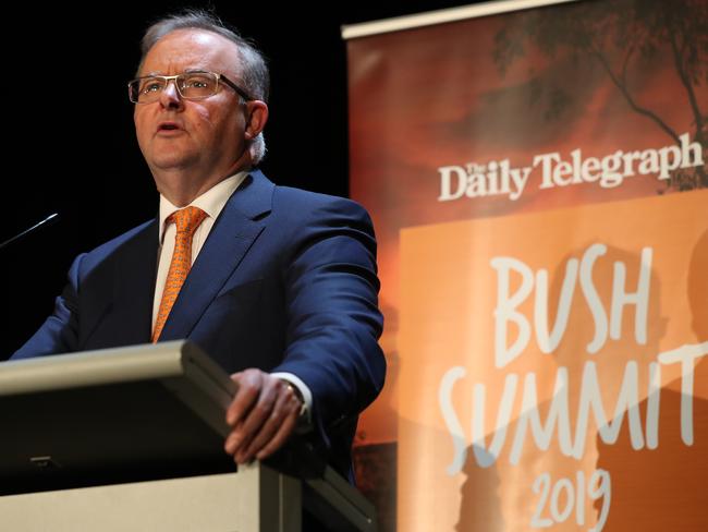 Opposition Leader Anthony Albanese at the Bush Summit. Picture: Jonathan Ng