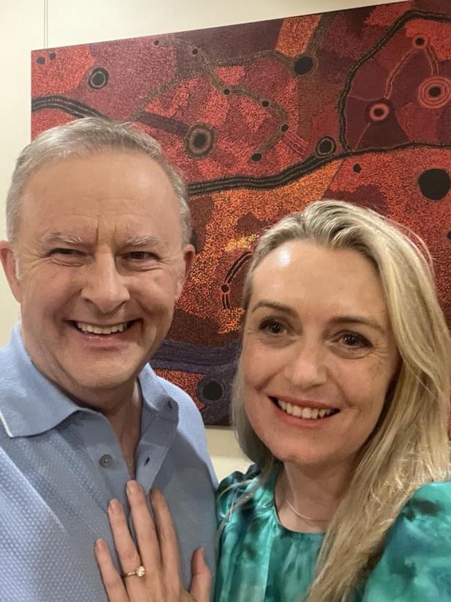 Anthony Albanese and Jodie Haydon.