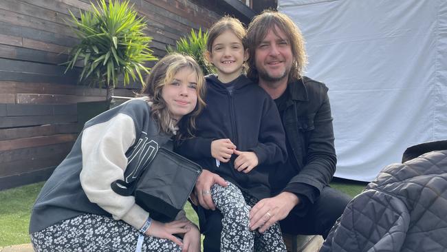 Amelia, Winona and Dylan Stewart at the 2023 Mould Cheese Festival in Melbourne. Picture: Athos Sirianos.