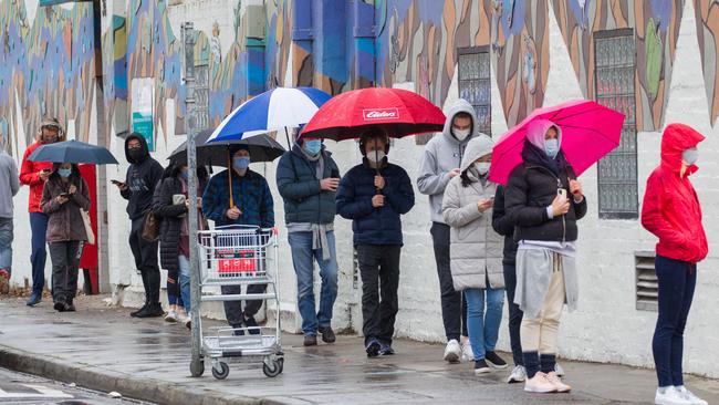 People are out and about in Melbourne as the lockdown is extended