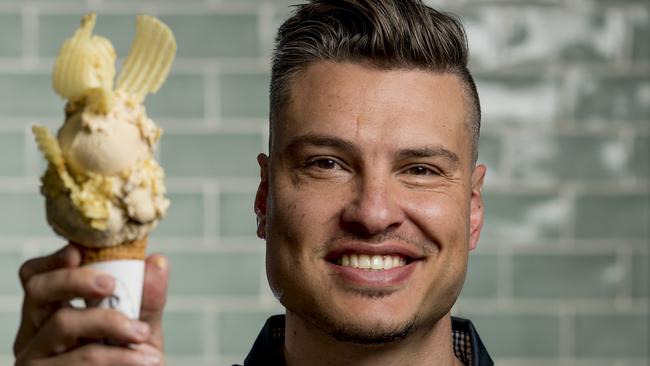 Former MasterChef contestant opened his own gourmet ice creamery after leaving the show.