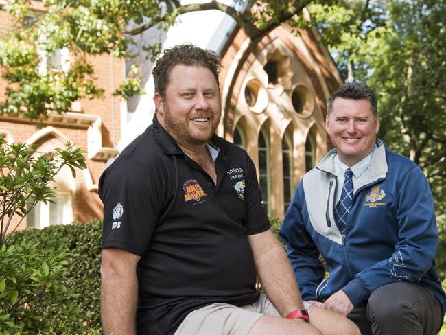 ( From left ) Kent Reimers, DDBBL coordinator and TGS Sports Director Steven Fryer. Friday, 19th Jun, 2020.