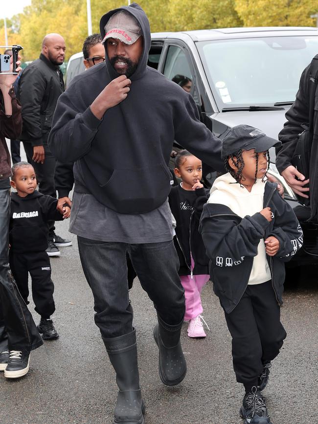 Kanye West at the Balenciaga Womenswear show. Picture: Jacopo M. Raule/Getty/Balenciaga