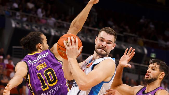 When Isaac Humphries, a former Adelaide 36er who has returned to the SA NBL club this season, came out, he too was praised. Photo: Jenny Evans/Getty Images