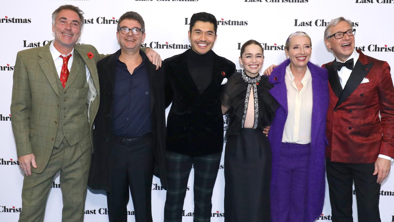 Greg Wise, David Livingstone, Henry Golding, Emilia Clarke, Emma Thompson and Paul Feig. Picture: Tim P. Whitby/Getty Images for Universal