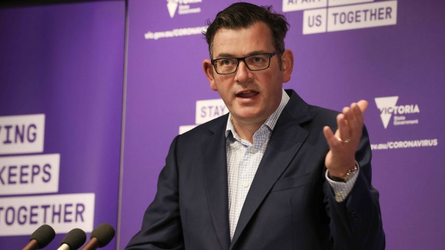 Premier Daniel Andrews has stressed it is protesters and not the Victorian government 'inconveniencing' Melburnians and forcing police to shut down public transport into the CBD.  Picture : NCA NewsWire / Ian Currie