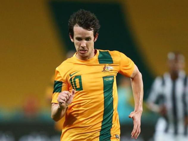 SYDNEY, AUSTRALIA - NOVEMBER 19: Robbie Kruse of the Socceroos controls the ball during the international friendly match between the Australian Socceroos and Costa Rica at Allianz Stadium on November 19, 2013 in Sydney, Australia. (Photo by Matt King/Getty Images)