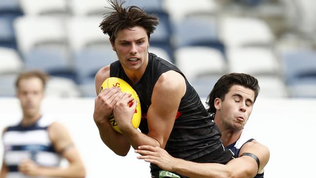 Oliver Henry impressed in Collingwood’s practice match against the Cats.