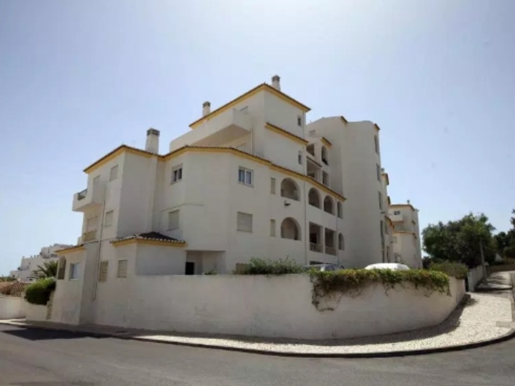 The apartment block in Praia da Luz in Portugal, where Madeleine McCann was last seen alive.