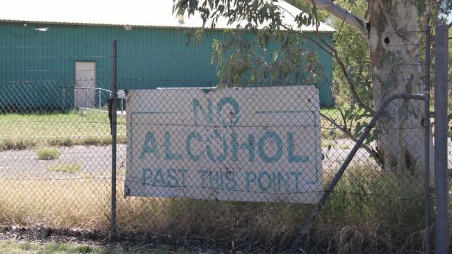 Outside the Pioneer Football Club headquarters on Stuart Hwy, Alice Springs, Wednesday September 10. Picture: Gera Kazakov