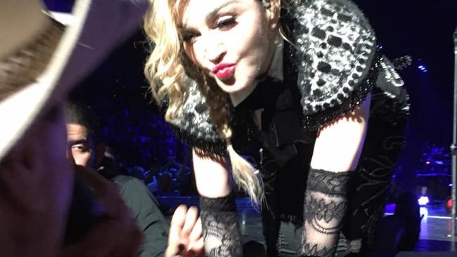 Madonna and Molly Meldrum, reunited. (Pic: Linda Freedman)
