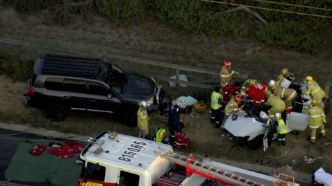 Three people were killed in the Baldivis crash near Perth on September 27, 2023. Picture: 7News