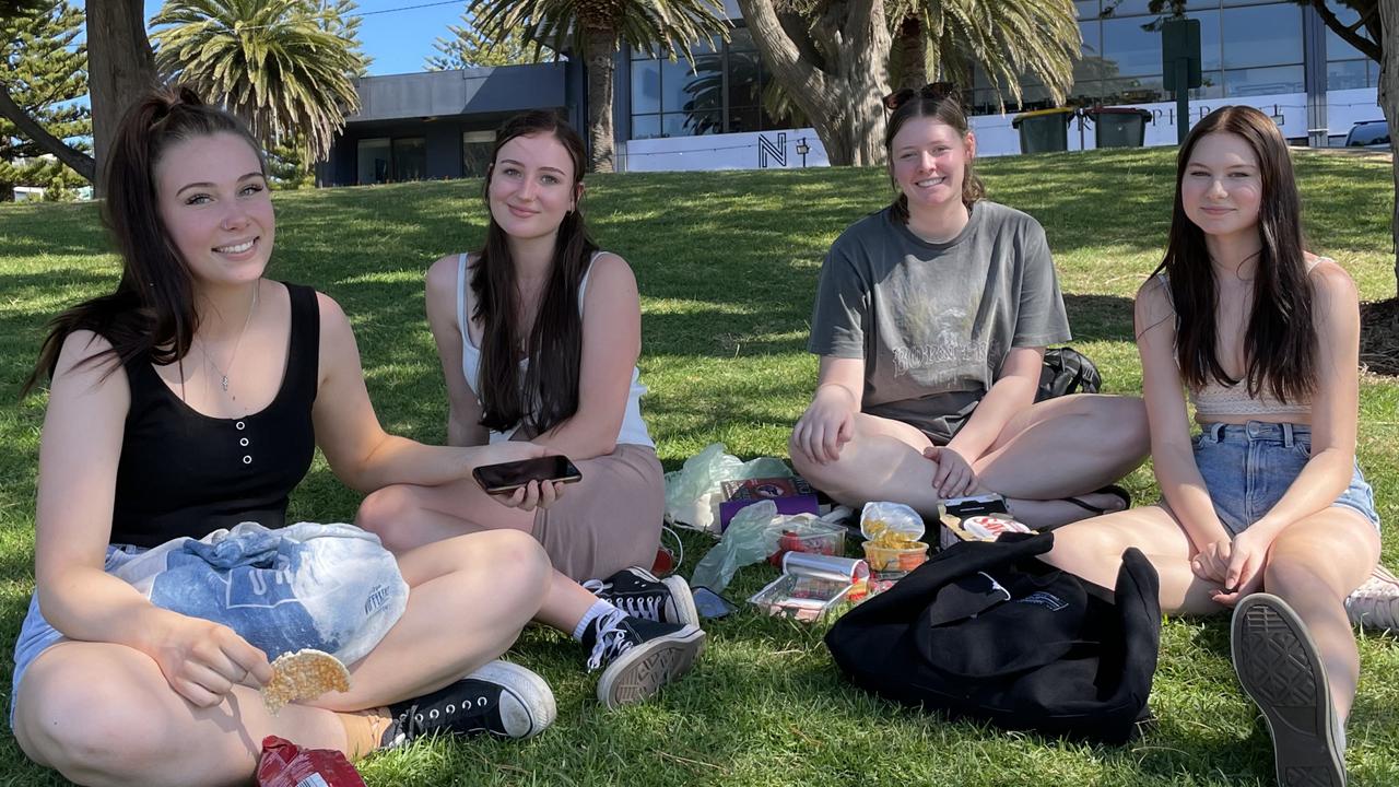 ​School leavers enjoy the second week of celebrations which began on November 20. Photo: Alice Barker