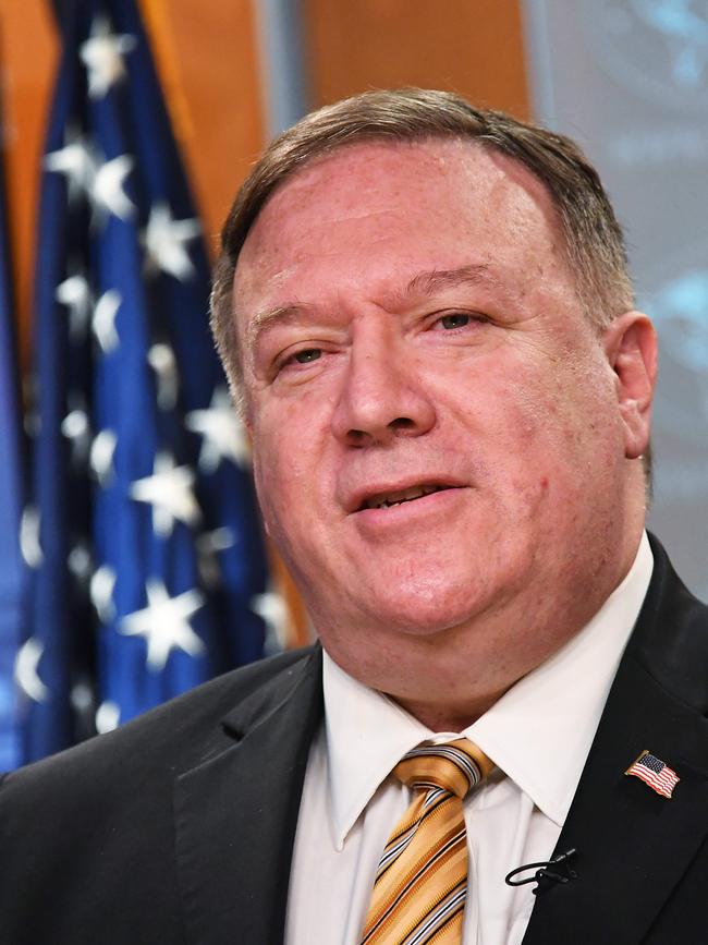 US Secretary of State Mike Pompeo. Picture: AFP