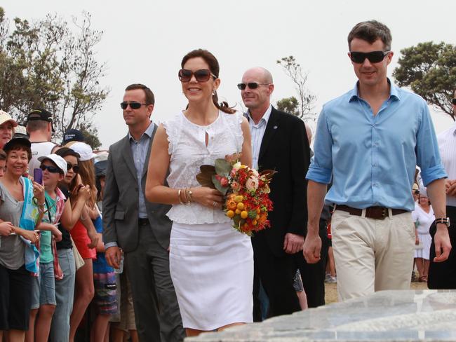 The Royal Couple Mary visited Sculpture by the Sea as part of their first official visit to Australia.