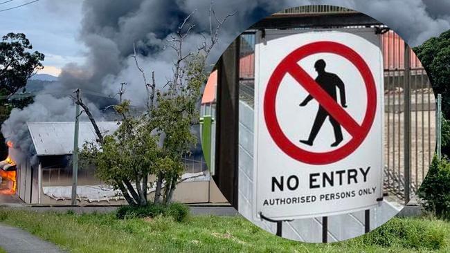 The Sun-Chem fire in Gympie has left Parkside Early Learning Centre in the lurch. Pictures: Supplied.