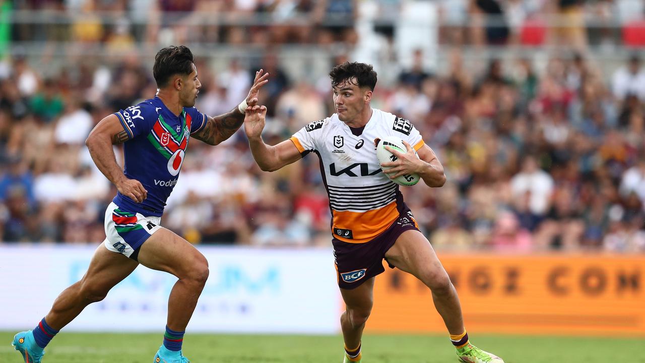 Herbie Farnworth has been the Broncos best so far in 2022, but struggled to make a mark on this game. Picture: Getty Images.