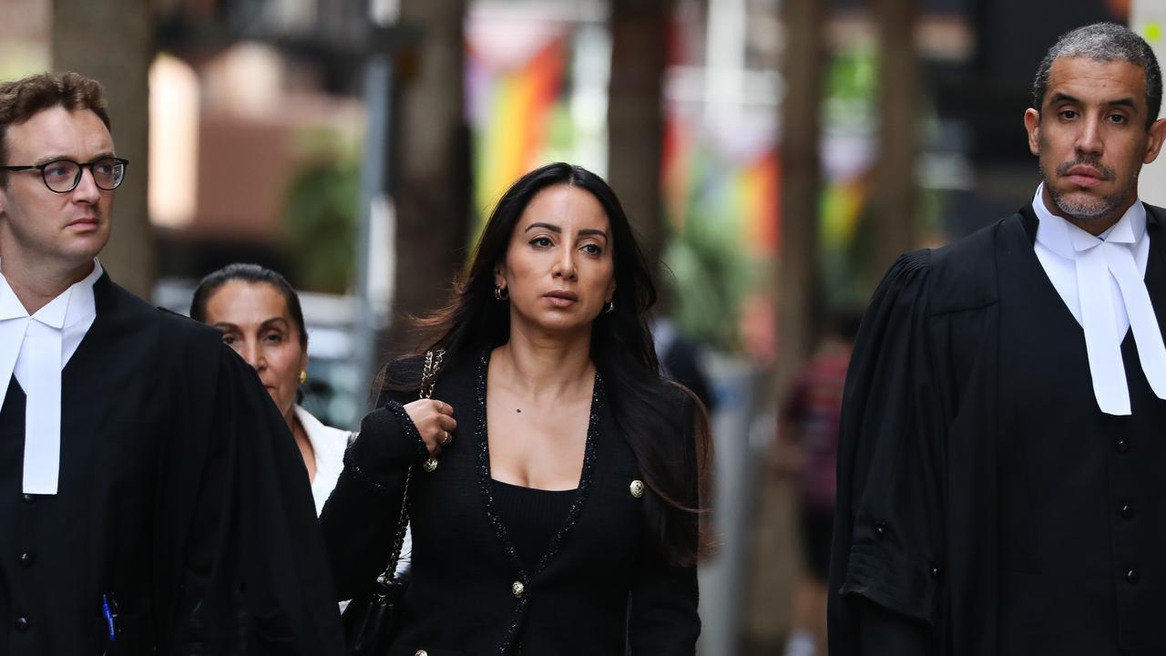 Antoinette Lattouf with her barrister Oshie Fagir (right). Picture: NewsWire/ Gaye Gerard.