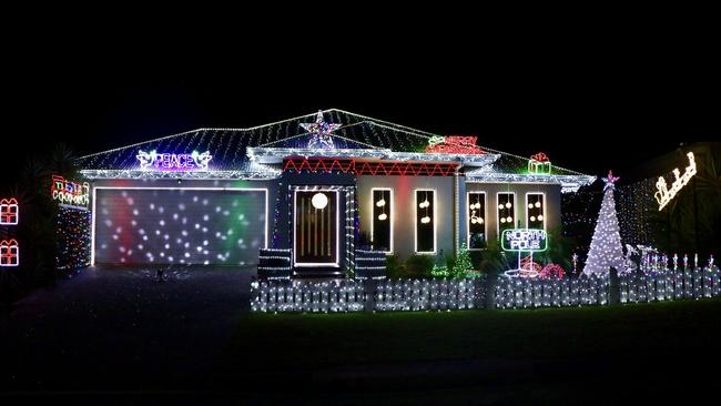 One of two beautifully lit displays in Hillcrest Court, Murrumba Downs