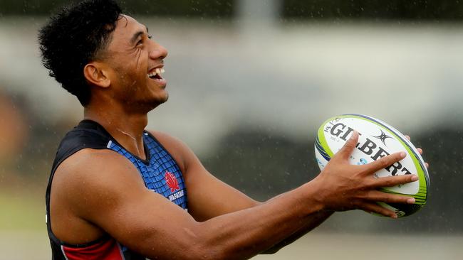 Irae Simone during Waratahs training at Moore Park. Picture: Mark Evans