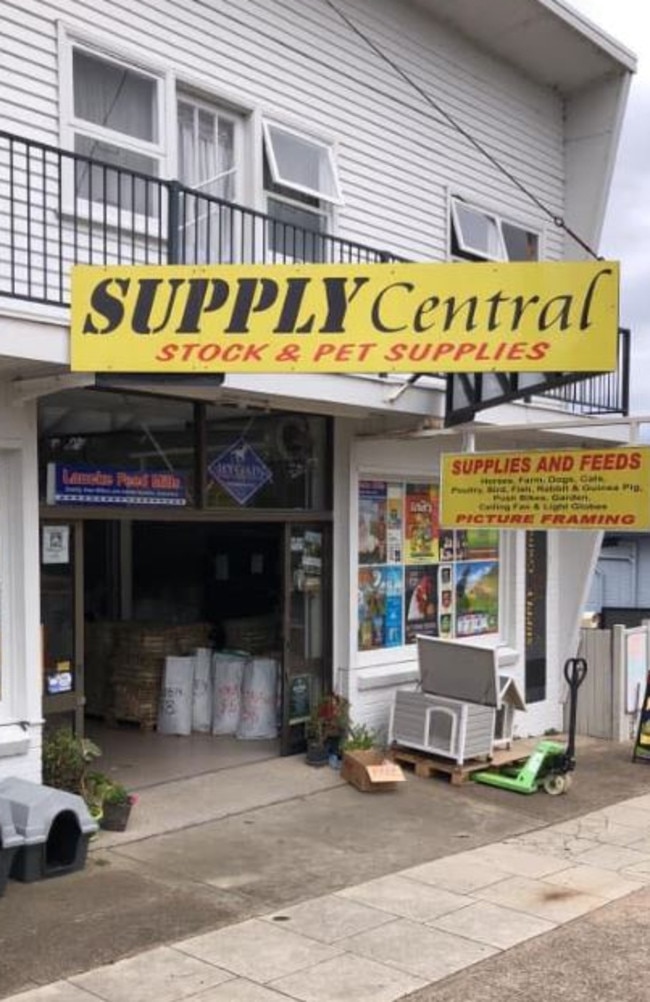 Many in the community come to pat Kirra at Supply Central.